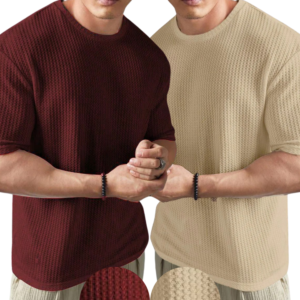 Pack of 2 — Waffle Knit Tees