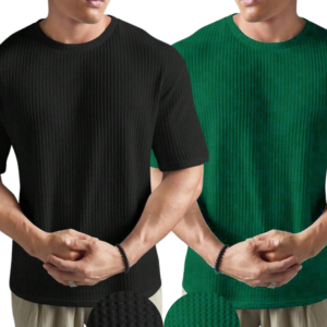 Pack Of 2 – Waffle Knit Tees
