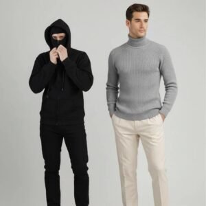 Pack of 2 Balaclava & Grey Highneck