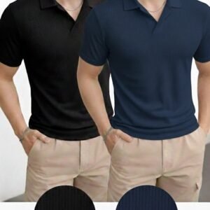 Pack of 2 – Waffle Knit Polos