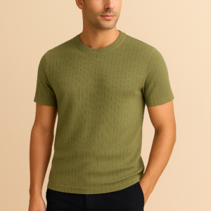 Drop Needle Texture T-shirt